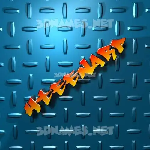 hteenarp in Grid Style style - 3D name wallpaper