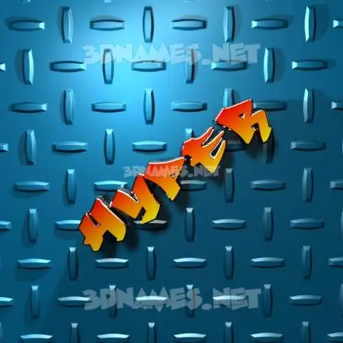 hyper in Grid Style style - 3D name wallpaper