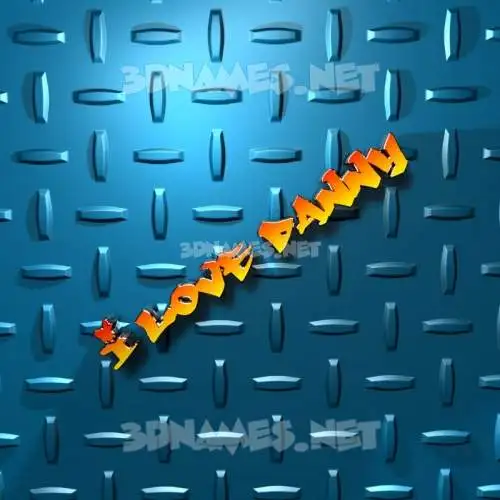 i love danny in Grid Style style - 3D name wallpaper