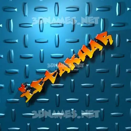 iftakhar in Grid Style style - 3D name wallpaper