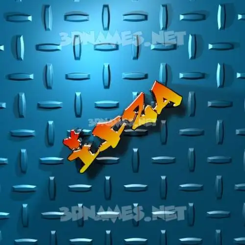 ifza in Grid Style style - 3D name wallpaper