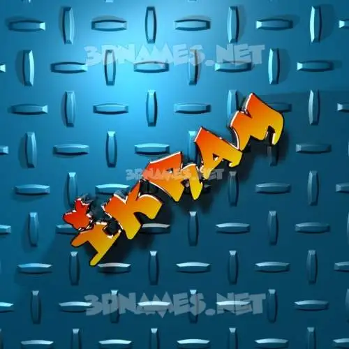 ikram in Grid Style style - 3D name wallpaper ikram in Grid Style style - 3D name wallpaper