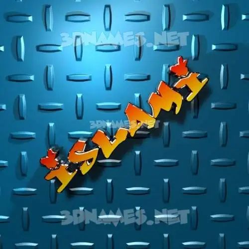 islami in Grid Style style - 3D name wallpaper islami in Grid Style style - 3D name wallpaper