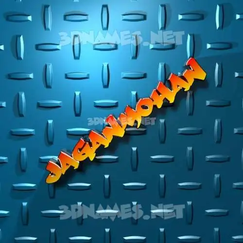 jaganmohan in Grid Style style - 3D name wallpaper