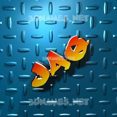 jaq in Grid Style style - 3D name wallpaper