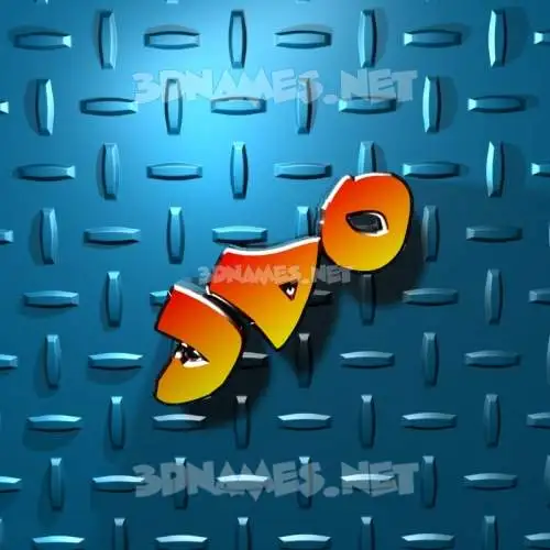 jdo in Grid Style style - 3D name wallpaper