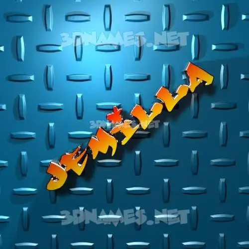jemilla in Grid Style style - 3D name wallpaper