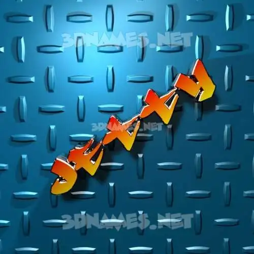 jetty in Grid Style style - 3D name wallpaper