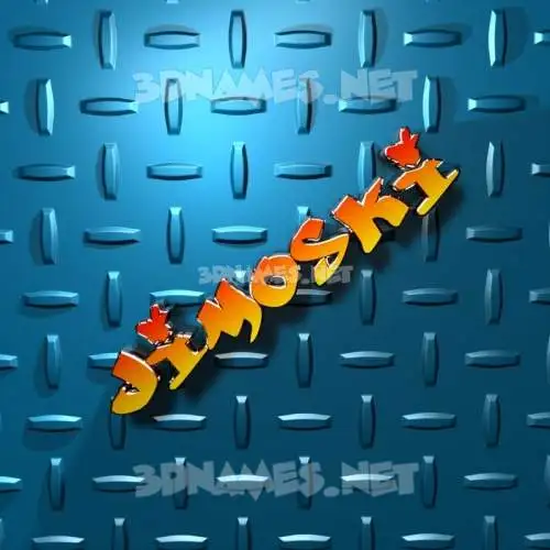 jimoski in Grid Style style - 3D name wallpaper