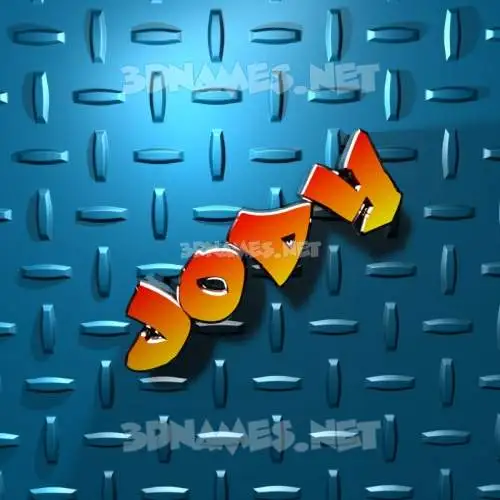 jody in Grid Style style - 3D name wallpaper