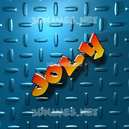 joly in Grid Style style - 3D name wallpaper