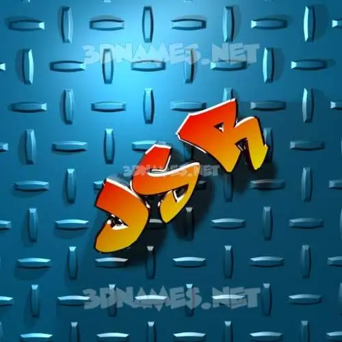 jsr in Grid Style style - 3D name wallpaper