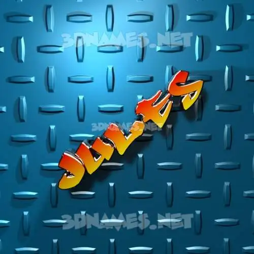 jules in Grid Style style - 3D name wallpaper