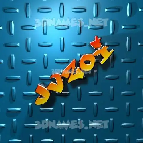 jvzoi in Grid Style style - 3D name wallpaper
