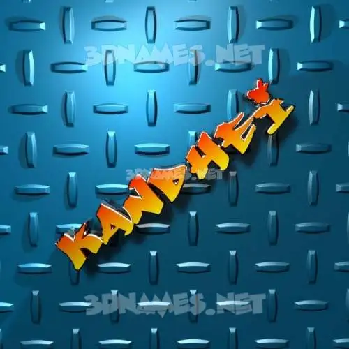 kandhei in Grid Style style - 3D name wallpaper