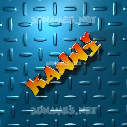 kanni in Grid Style style - 3D name wallpaper