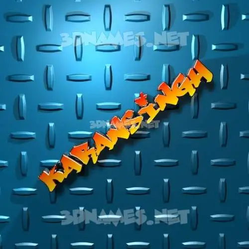 karansingh in Grid Style style - 3D name wallpaper