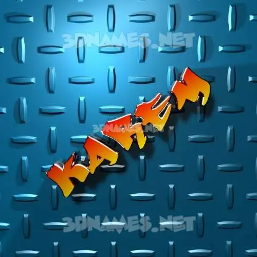 karem in Grid Style style - 3D name wallpaper