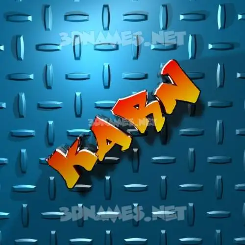 karn in Grid Style style - 3D name wallpaper karn in Grid Style style - 3D name wallpaper