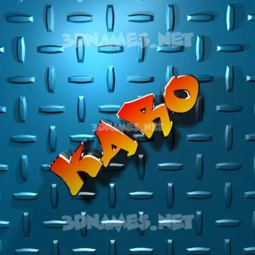 karo in Grid Style style - 3D name wallpaper karo in Grid Style style - 3D name wallpaper