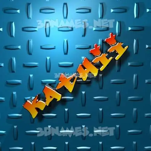 kathii in Grid Style style - 3D name wallpaper