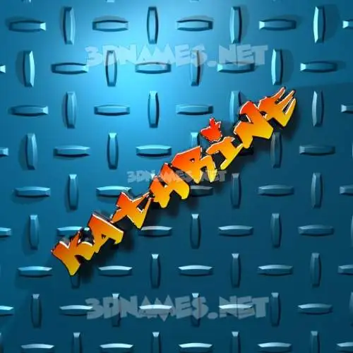 kathrine in Grid Style style - 3D name wallpaper