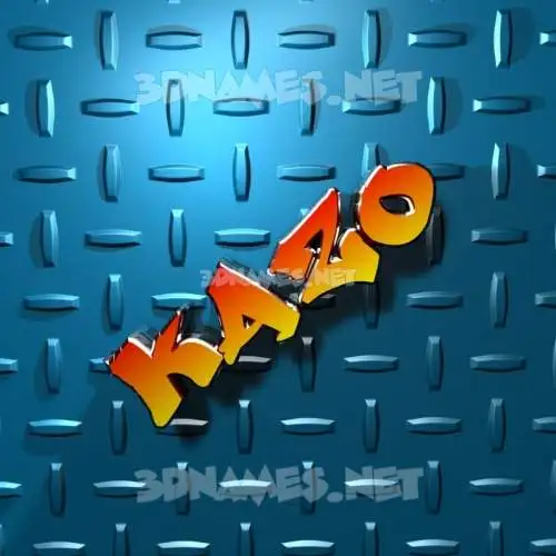 kazo in Grid Style style - 3D name wallpaper kazo in Grid Style style - 3D name wallpaper