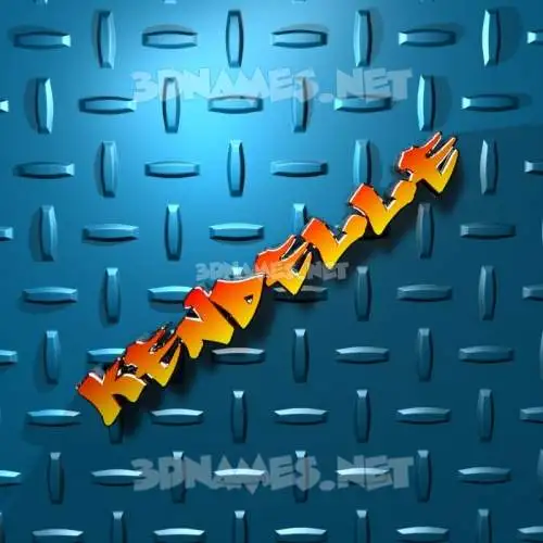 kendelle in Grid Style style - 3D name wallpaper kendelle in Grid Style style - 3D name wallpaper