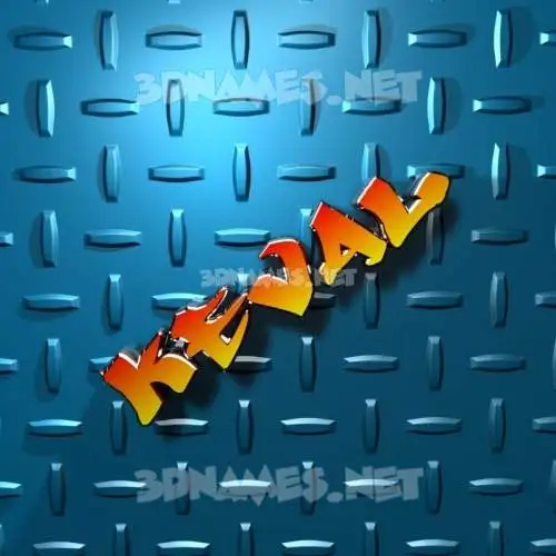 keval in Grid Style style - 3D name wallpaper