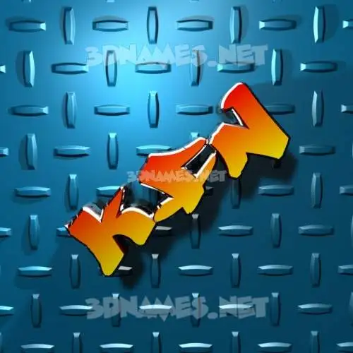 kfn in Grid Style style - 3D name wallpaper kfn in Grid Style style - 3D name wallpaper
