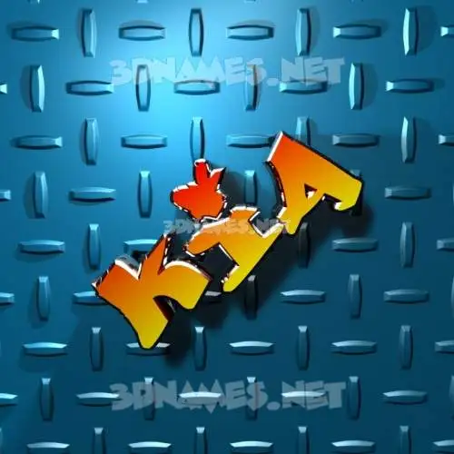 kia in Grid Style style - 3D name wallpaper kia in Grid Style style - 3D name wallpaper