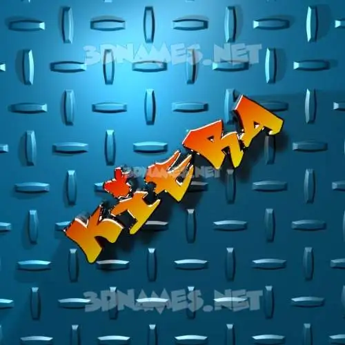 kiera in Grid Style style - 3D name wallpaper