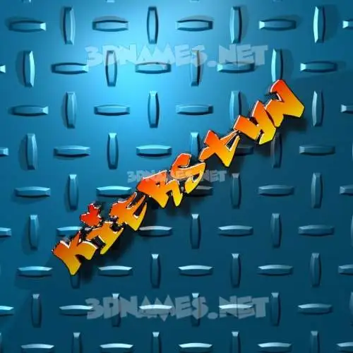 kierstyn in Grid Style style - 3D name wallpaper