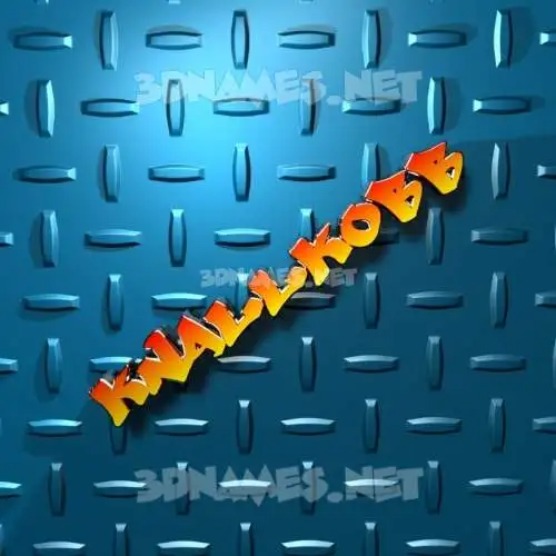 knallkobb in Grid Style style - 3D name wallpaper