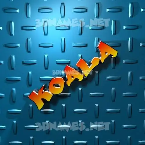 koala in Grid Style style - 3D name wallpaper koala in Grid Style style - 3D name wallpaper