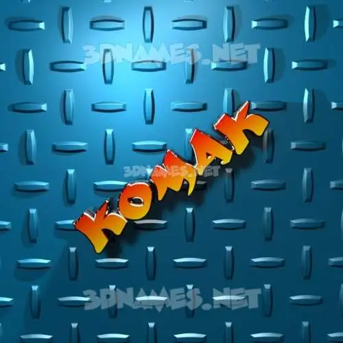komak in Grid Style style - 3D name wallpaper