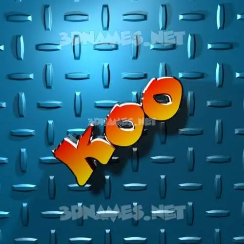 koo in Grid Style style - 3D name wallpaper koo in Grid Style style - 3D name wallpaper
