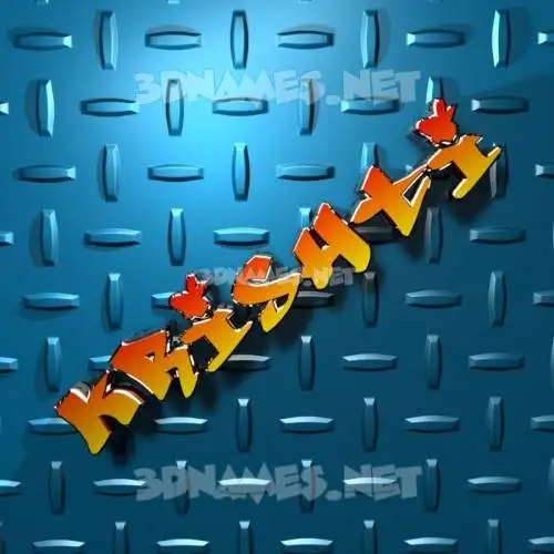 krishti in Grid Style style - 3D name wallpaper
