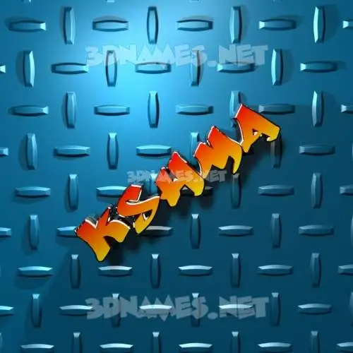 kshma in Grid Style style - 3D name wallpaper