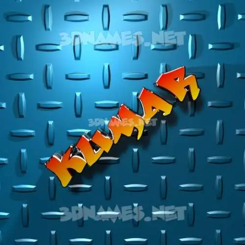 kumar in Grid Style style - 3D name wallpaper