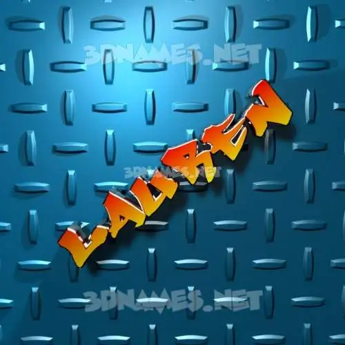 lauren in Grid Style style - 3D name wallpaper lauren in Grid Style style - 3D name wallpaper