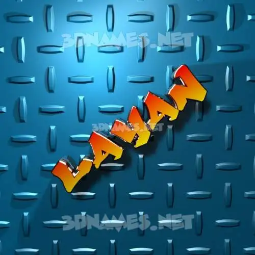 layan in Grid Style style - 3D name wallpaper
