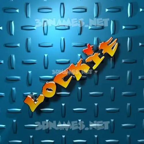 lockie in Grid Style style - 3D name wallpaper