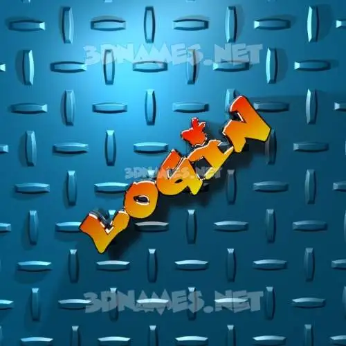 login in Grid Style style - 3D name wallpaper