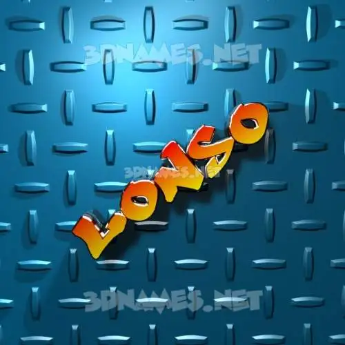 lonso in Grid Style style - 3D name wallpaper