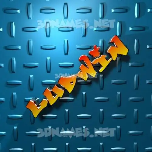 ludwin in Grid Style style - 3D name wallpaper