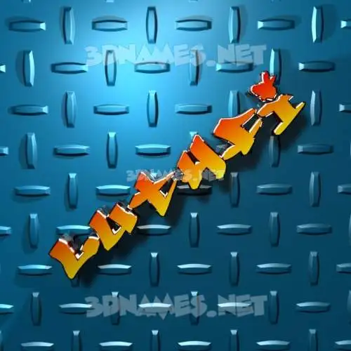 luthfi in Grid Style style - 3D name wallpaper