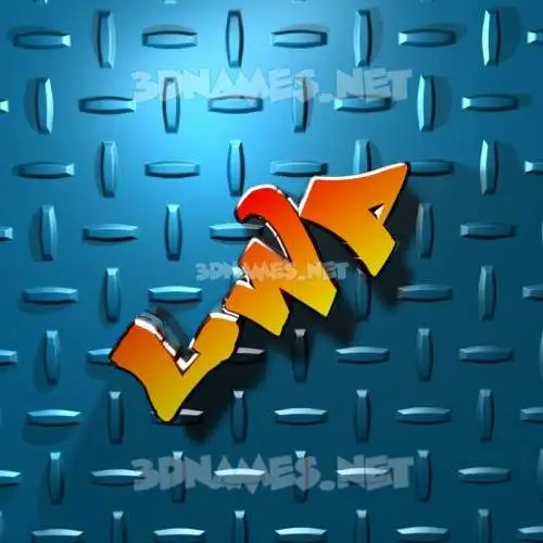 lwp in Grid Style style - 3D name wallpaper