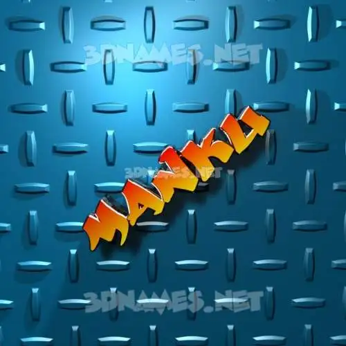 manku in Grid Style style - 3D name wallpaper