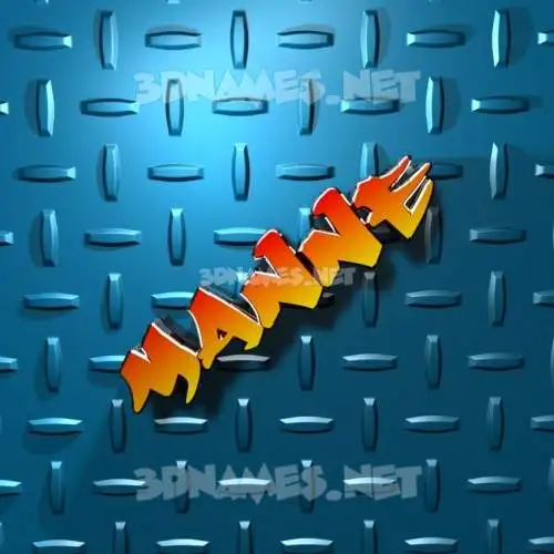 manne in Grid Style style - 3D name wallpaper manne in Grid Style style - 3D name wallpaper
